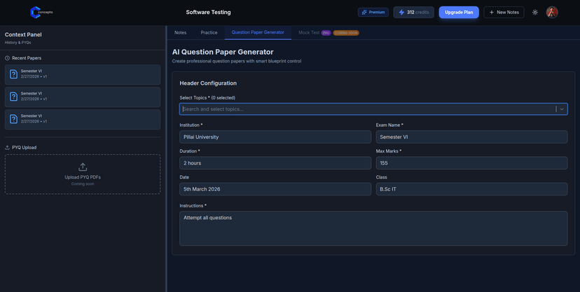 Question Paper Generator